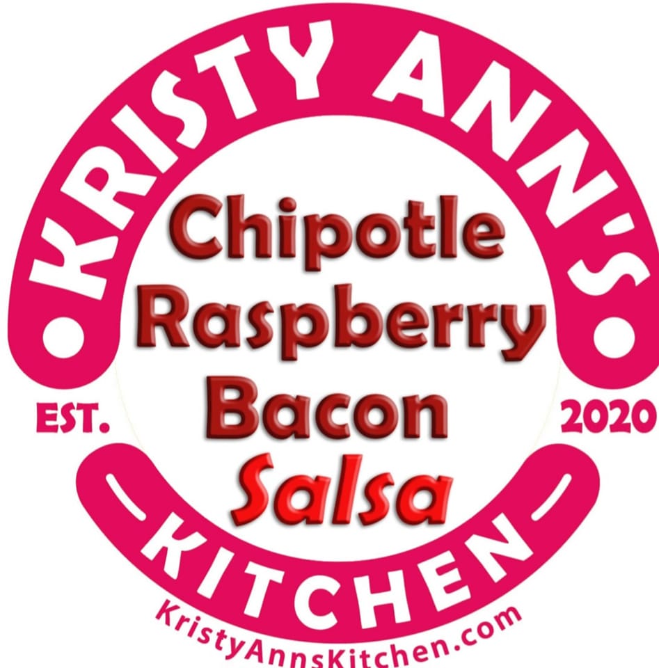 KristyAnn's Kitchen Salsa: Chipotle Raspberry Bacon Salsa (16oz)