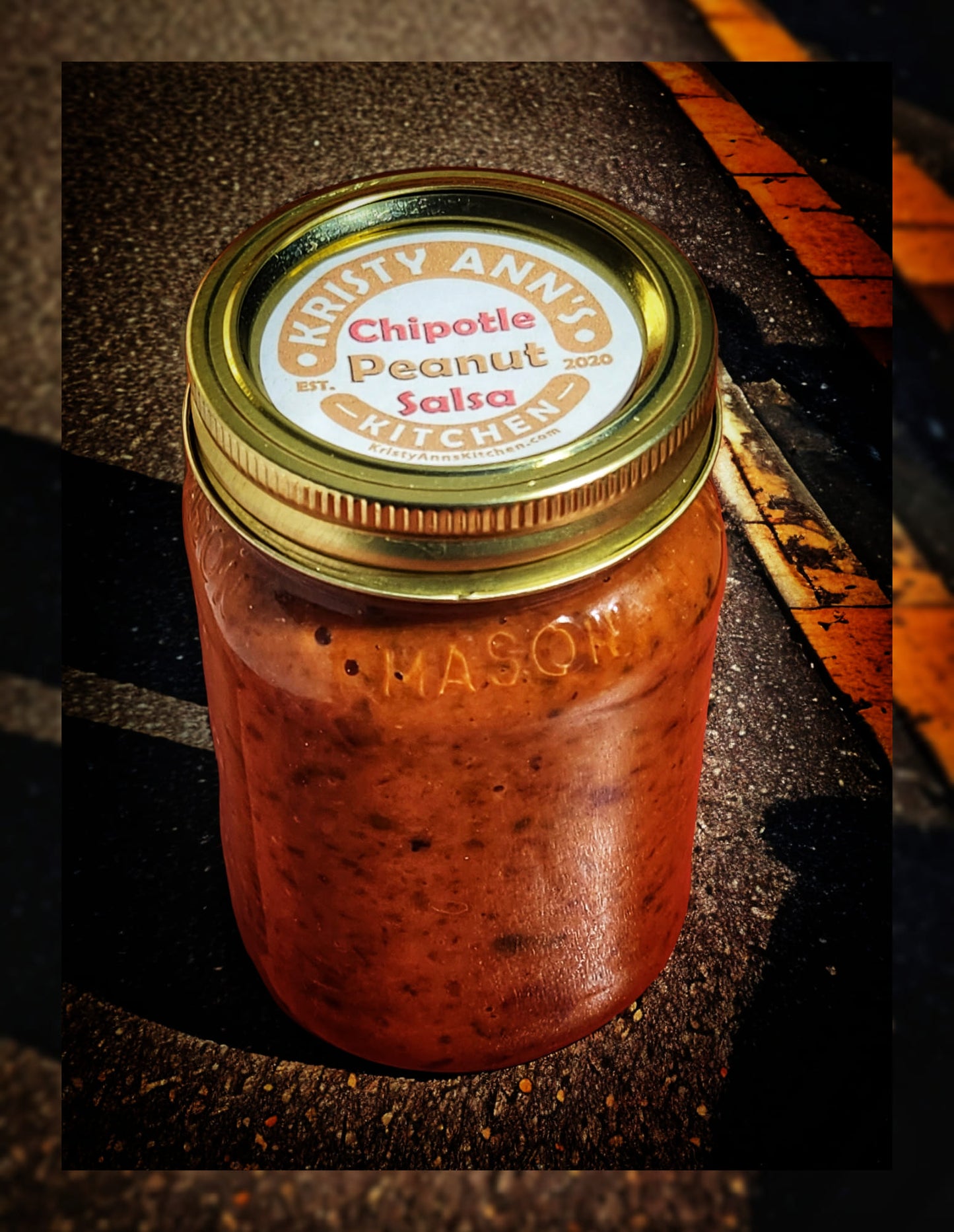 KristyAnn's Kitchen Salsa: Chipotle Peanut Salsa (16oz)