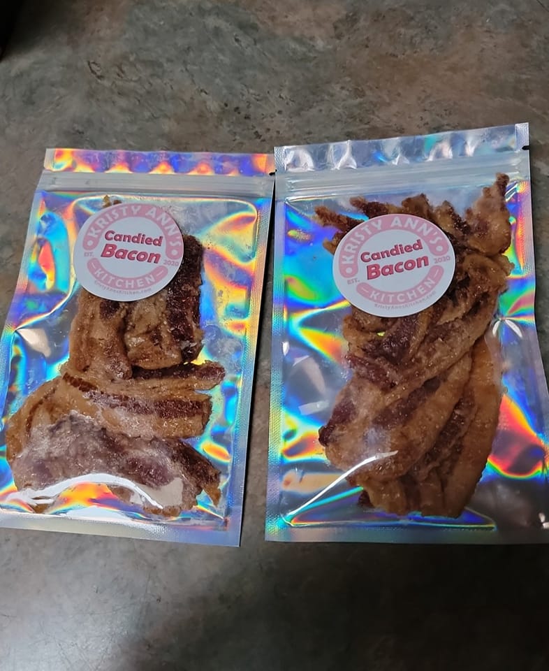 KristyAnn's Kitchen Bacon: Candied Bacon (3oz)