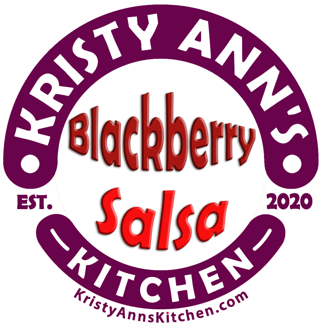 KristyAnn's Kitchen Salsa: BlackBerry Chipotle Salsa (16oz)