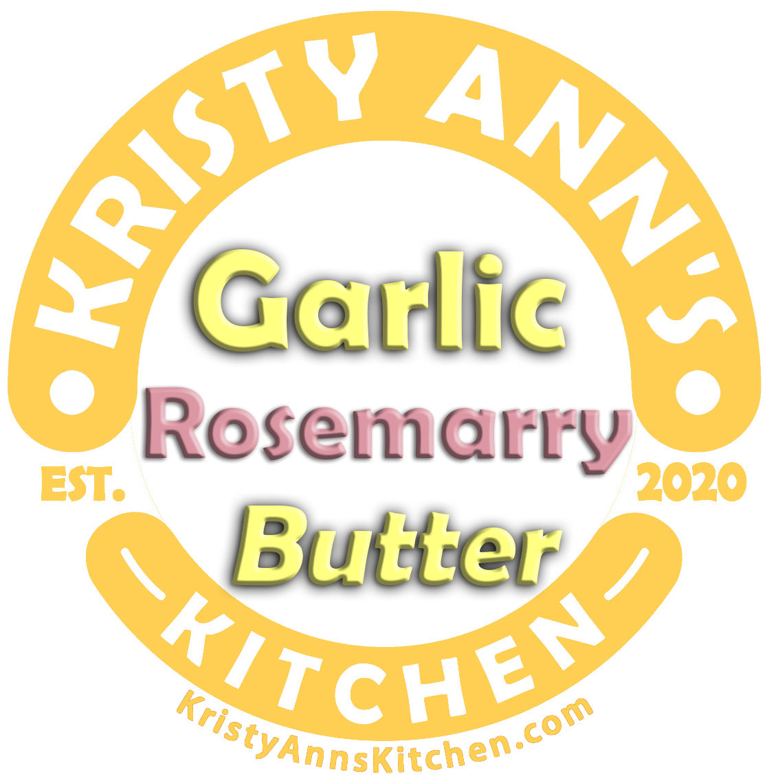 KristyAnn's Kitchen: Whipped Garlic Rosemarry Butter (12oz)