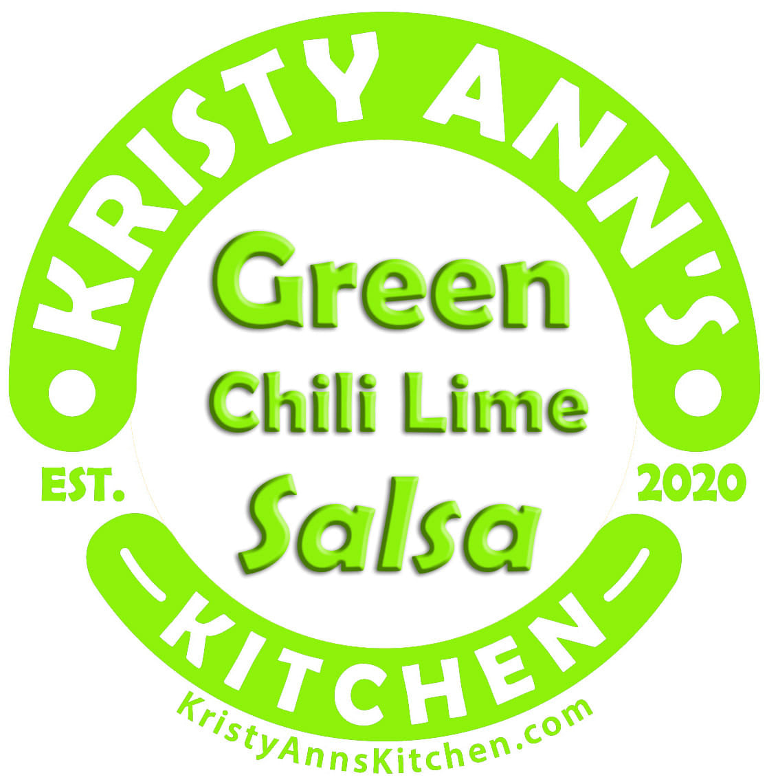 KristyAnn's Kitchen Salsa: Green Chili Lime Salsa (16 oz)