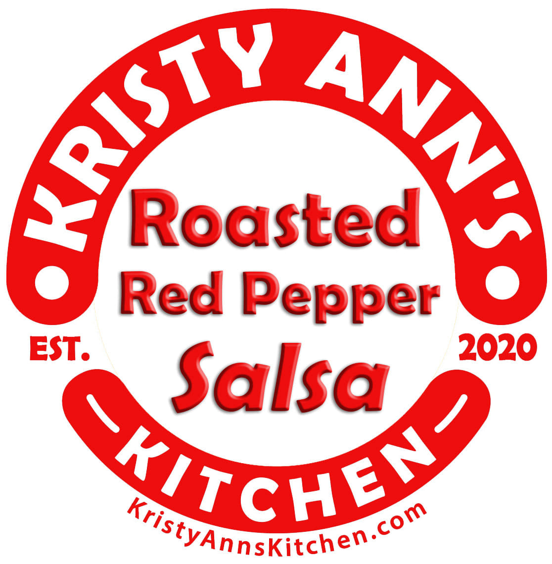 KristyAnn's Kitchen Salsa: Roasted Red Pepper Salsa (16oz)