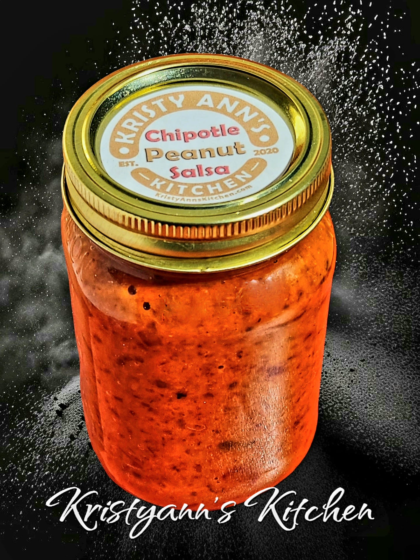 KristyAnn's Kitchen Salsa:  Chipotle Peanut Salsa (16oz)