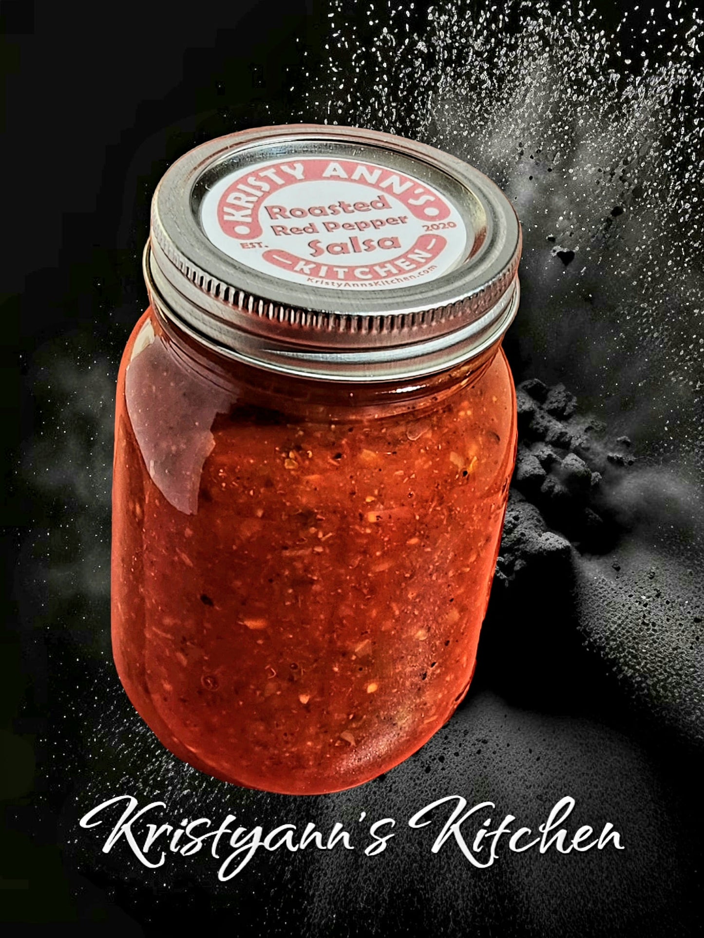 KristyAnn's Kitchen Salsa: Roasted Red Pepper Salsa (16oz)