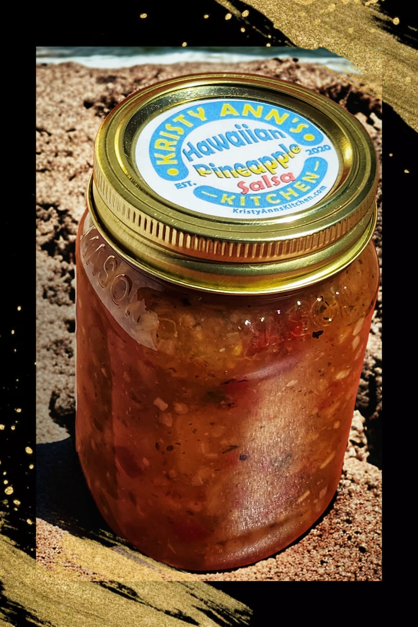 KristyAnn's Kitchen Salsa: Hawaiian Pineapple Salsa (16oz)