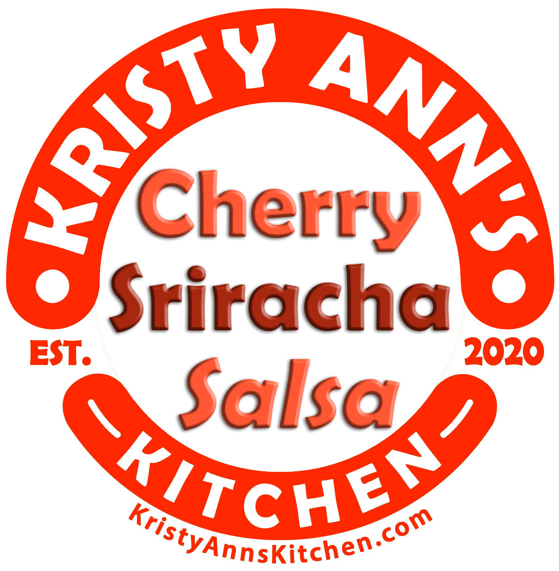 KristyAnn's Kitchen Salsa: Cherry Sriracha Salsa (16 oz)