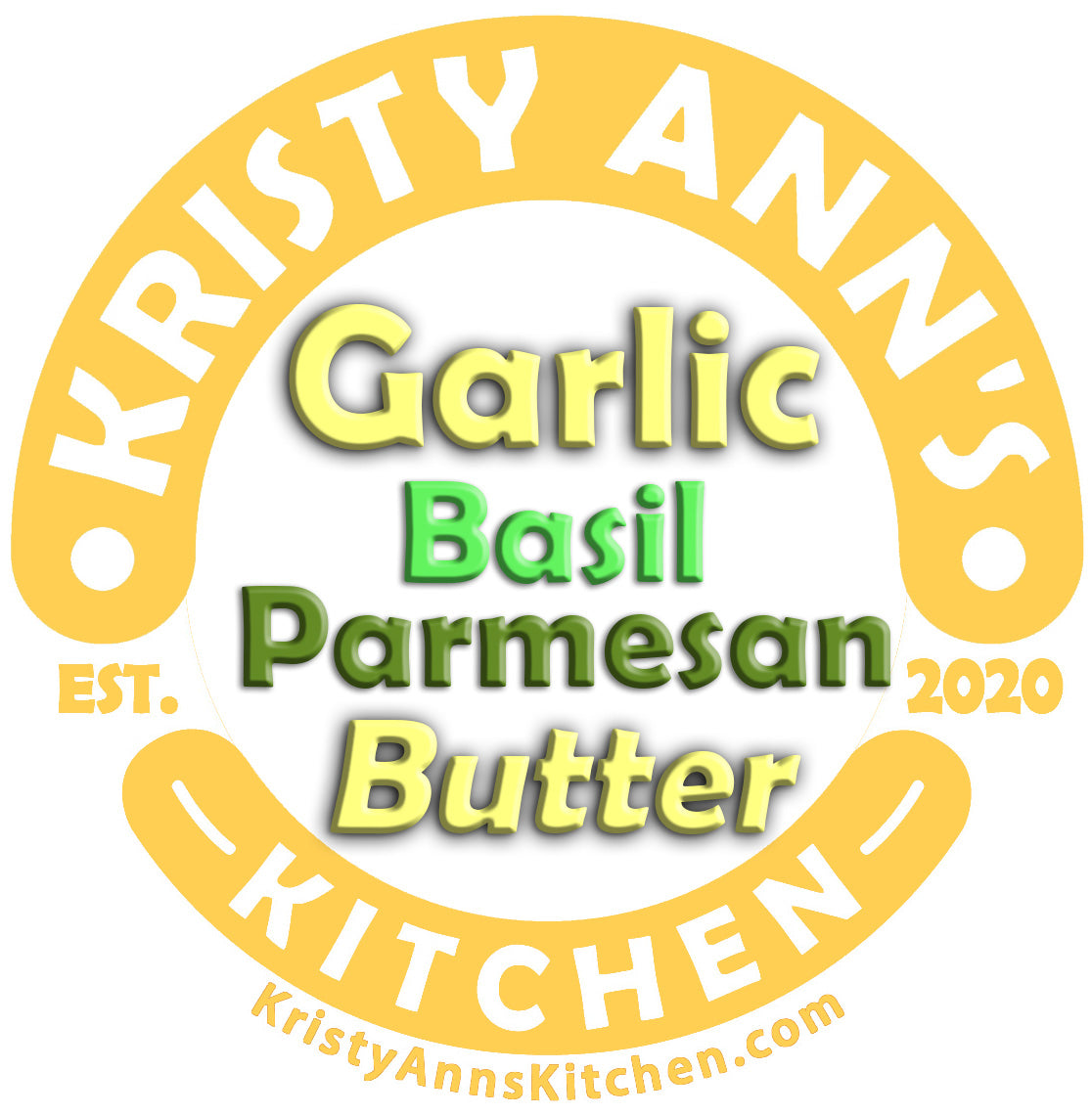 KristyAnn's Kitchen: Garlic Basil Parmesan Butter (12oz)