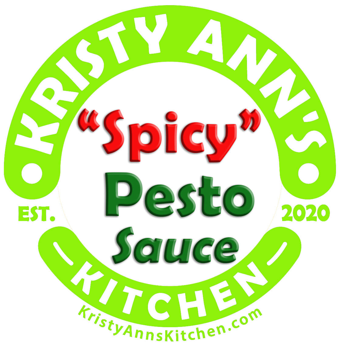 KristyAnn's Kitchen Sauces: Spicy Pesto Sauce (16oz)