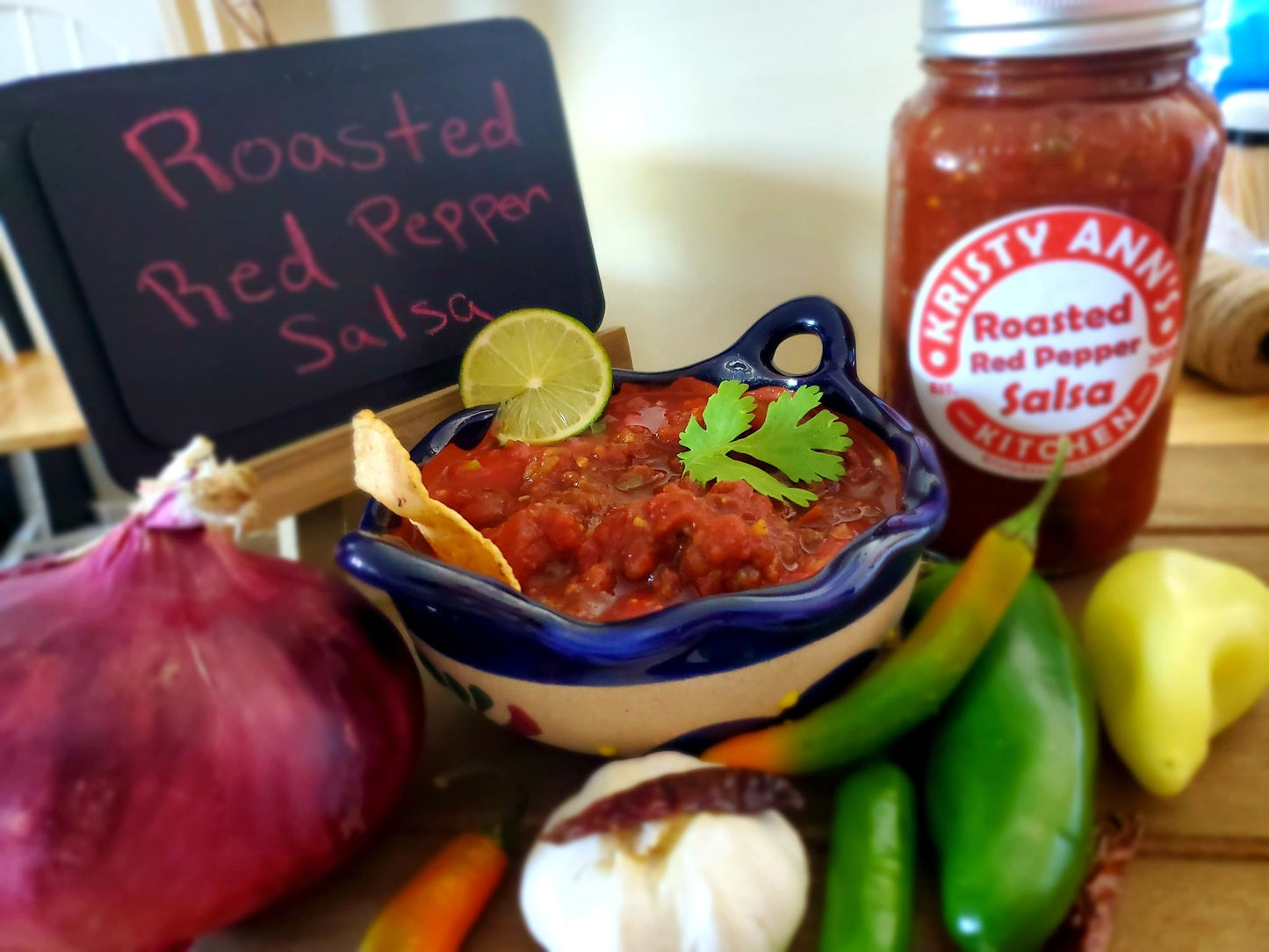 Kristy Ann's Salsa: Roasted Red Pepper (24oz)